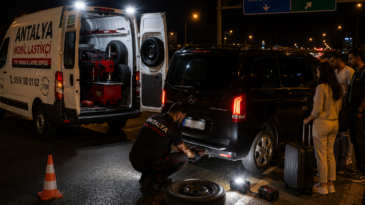 Antalya Yerinde Lastik Değişimi